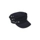 Stars Beret Hat: Fashionable Flat Top Navy Cap, Vintage Eight-Panel Hat for Women