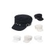 Stars Beret Hat: Fashionable Flat Top Navy Cap, Vintage Eight-Panel Hat for Women
