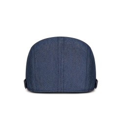 Unisex Denim Beret Hat Adjustable Casual Style for Men and Women