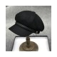 Wool Beret Hat for Large Head Sizes | Vintage Unisex Slouchy Cap for Fall and Winter