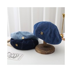 Fashion Beret Hat for Women: Style Denim Painter Cap with Slimming Fit
