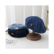 Fashion Beret Hat for Women: Style Denim Painter Cap with Slimming Fit
