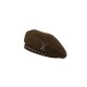 Chic Metal Chain Beret Hat | Vintage Plaid Wool Cap for Women