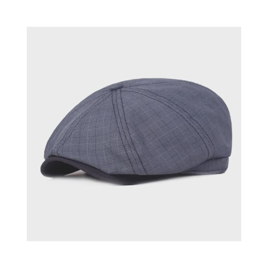 Classic Unisex Beret Hat - Lightweight Cotton Casual Cap for Men and Women