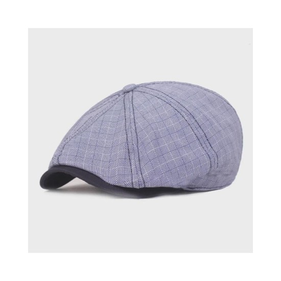 Classic Unisex Beret Hat - Lightweight Cotton Casual Cap for Men and Women