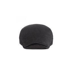 Breathable Mesh Beret Hat for Women and Men - Lightweight Summer Sun Cap with Vintage Style