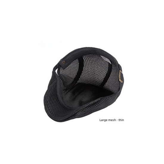 Breathable Mesh Beret Hat for Women and Men - Lightweight Summer Sun Cap with Vintage Style