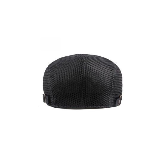 Breathable Mesh Beret Hat for Women and Men - Lightweight Summer Sun Cap with Vintage Style
