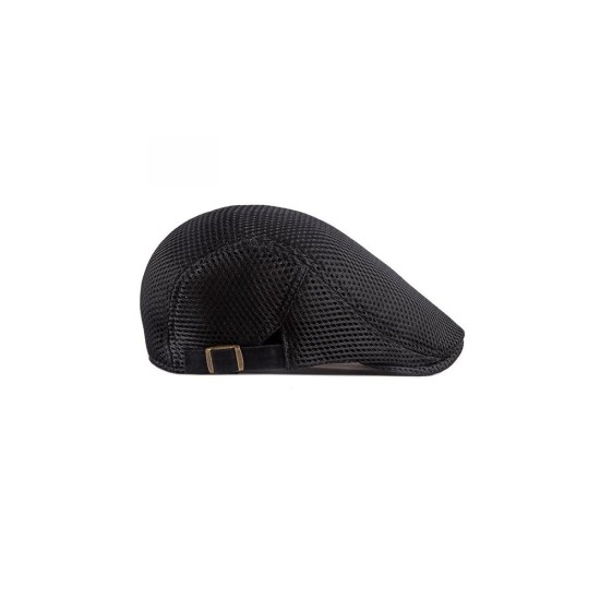 Breathable Mesh Beret Hat for Women and Men - Lightweight Summer Sun Cap with Vintage Style