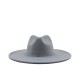 Wool Felt Wide Brim Fedora Hat for Women and Men, Stylish Autumn Winter Jazz Cap