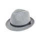 Classic Wool Felt Cloche Hat | Short Brim Fedora for Men and Women