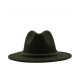 Elegant 60cm Wool Felt Fedora Hat for Women, Wide Brim Derby Style Fall Winter Fashion