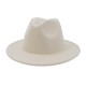 Stylish Wool Felt Fedora Hat for Men and Women - Classic Wide Brim Unisex Jazz Cap