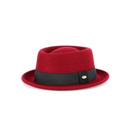 Wool Felt Fedora Hat with Ribbon Trim - Classic Autumn Winter Fashion for Men and Women
