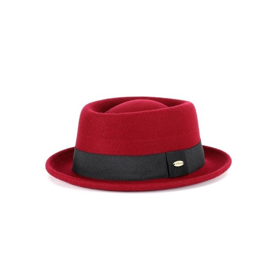Wool Felt Fedora Hat with Ribbon Trim - Classic Autumn Winter Fashion for Men and Women