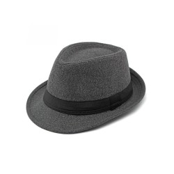 Classic Wool Fedora Hat for Men - Timeless Autumn Winter Style