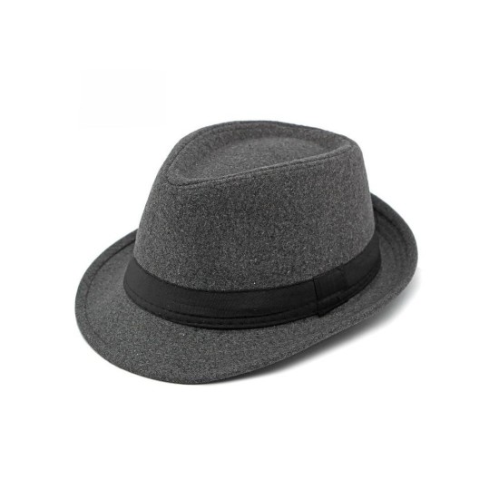 Classic Wool Fedora Hat for Men - Timeless Autumn Winter Style