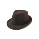 Classic Wool Fedora Hat for Men - Timeless Autumn Winter Style