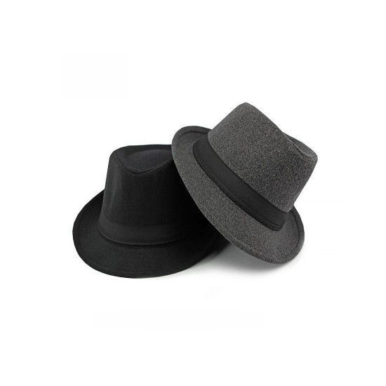 Classic Wool Fedora Hat for Men - Timeless Autumn Winter Style