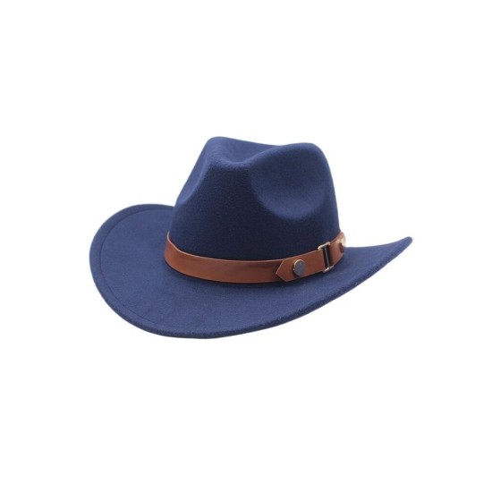 Wool Felt Fedora Hat for Men and Women - Classic Style with Curved Brim
