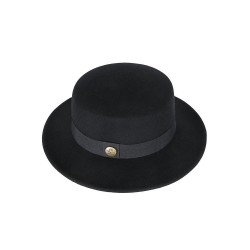 Wool Felt Fedora Hat | Classic Style Flat Top Winter Cap