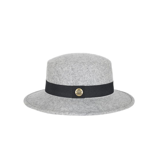 Wool Felt Fedora Hat | Classic Style Flat Top Winter Cap