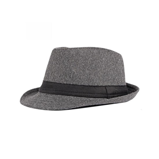 Fashionable Wool Fedora Hat for Women - Classic Black Casual Style
