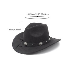 Vintage Wool Fedora Hat | Classic Cowboy Style with Retro Jazz & Boho Flair