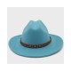 Wool Felt Fedora Hat for Women and Men | Wide Brim Western Cowboy Style with Rolled Edge