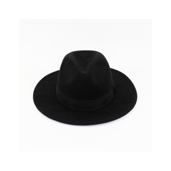Vintage Wool Felt Fedora Hat | Wide Brim Unisex Jazz Cap for Sun Protection & Performance
