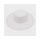 Wool Felt Wide Brim Fedora Hat | Winter Beret Style with Elegant Flat Crown for Women