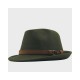 Wool Felt Fedora Hat - Classic Unisex Style Wide Brim Jazz Cap