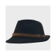 Wool Felt Fedora Hat - Classic Unisex Style Wide Brim Jazz Cap