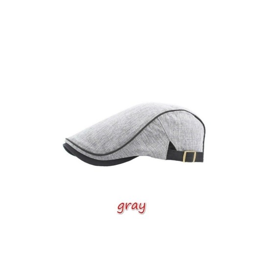 7 Colors Men Flat Cap Ivy Newsboy Hat Driving Visor Adjustable Berets for Men