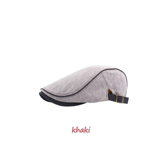 7 Colors Men Flat Cap Ivy Newsboy Hat Driving Visor Adjustable Berets for Men