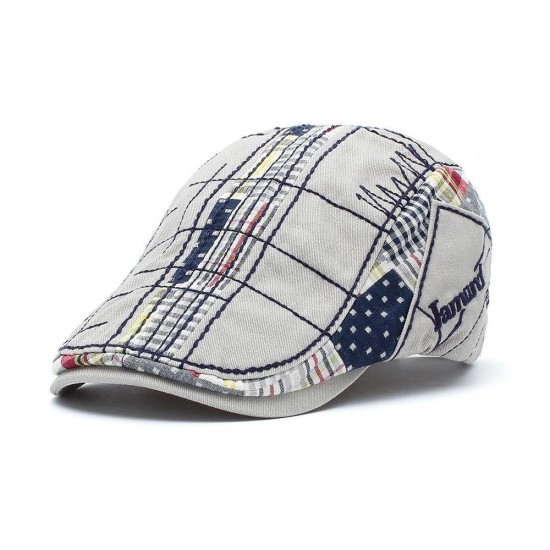 Stylish Unisex Beret Cap, Vintage Print Newsboy Hat, Casual Painter Flat Cap for Men and Women