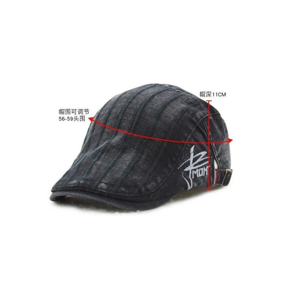 Stylish Unisex Beret Cap, Vintage Print Newsboy Hat, Casual Painter Flat Cap for Men and Women