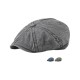 Vintage Washed Cotton Baker Boy Cap, Unisex Newsboy Flat Cap for Autumn Winter