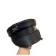 RB Leather Navy Cap: Fashionable Black Newsboy Hat for Women, Trendy Flat Top Peaked Cap
