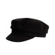 Women's Black Wool Beret Hat | Classic Newsboy Style with Flat Top | Retro Winter Fashion Accessory