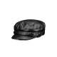 Vintage Leather Flat Cap | Classic Newsboy Style for Men and Women