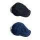 Vintage Washed Cotton Newsboy Cap with Striped Detail - Unisex Retro Style