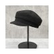 Black Wool Beret Hat for Women: Classic Newsboy Style with Vintage Flat Top Design