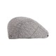 Classic Wool Beret Cap for Men | Winter Warm Tweed Newsboy Flat Cap with Herringbone Pattern