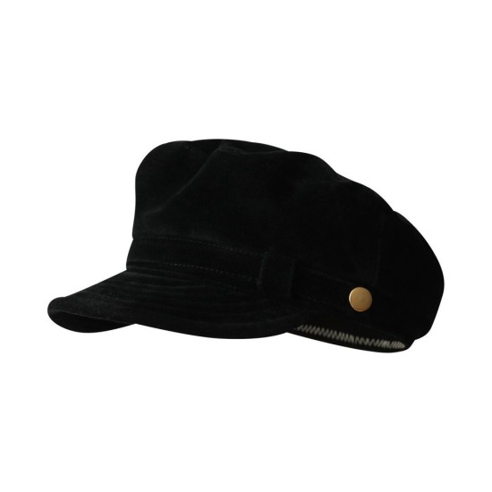 Vintage Navy Beret Hat for Women | Suede Flat-Top Painter Cap | Style Autumn Winter Casual Newsboy Hat