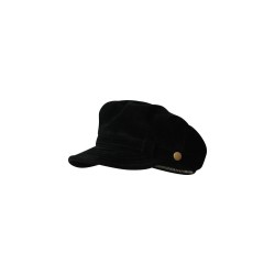 Vintage Aesthetic Suede Flat-Top Newsboy Cap | Retro Navy Painter Hat for Women | Style Autumn Winter Beret