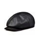 Genuine Leather Flat Cap for Men - Premium Top-Grain Sheepskin Newsboy Hat, Stylish 8-Panel Vintage Design for Middle-Aged & Sen