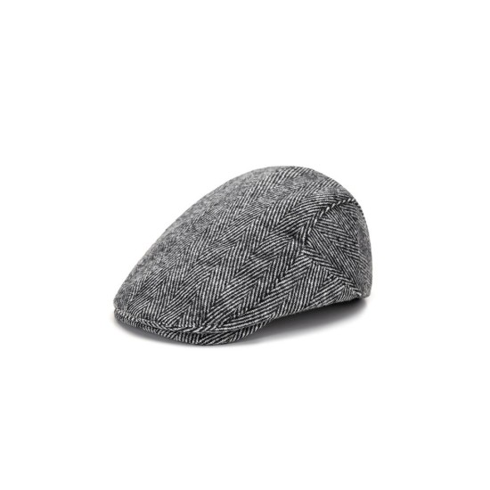 Autumn Winter Style Men's Newsboy Cap - Warm Lined, Vintage Flat Cap, Classic Casual Artist Hat
